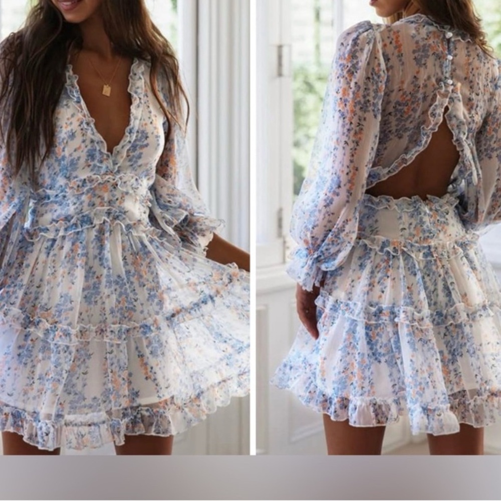 Women’s Floral Ruffle Dress